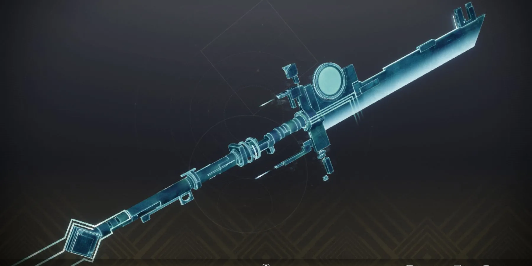Vũ khí Exotic Glaive Vexcalibur từ nhiệm vụ node.ovrd.AVALON trong Destiny 2