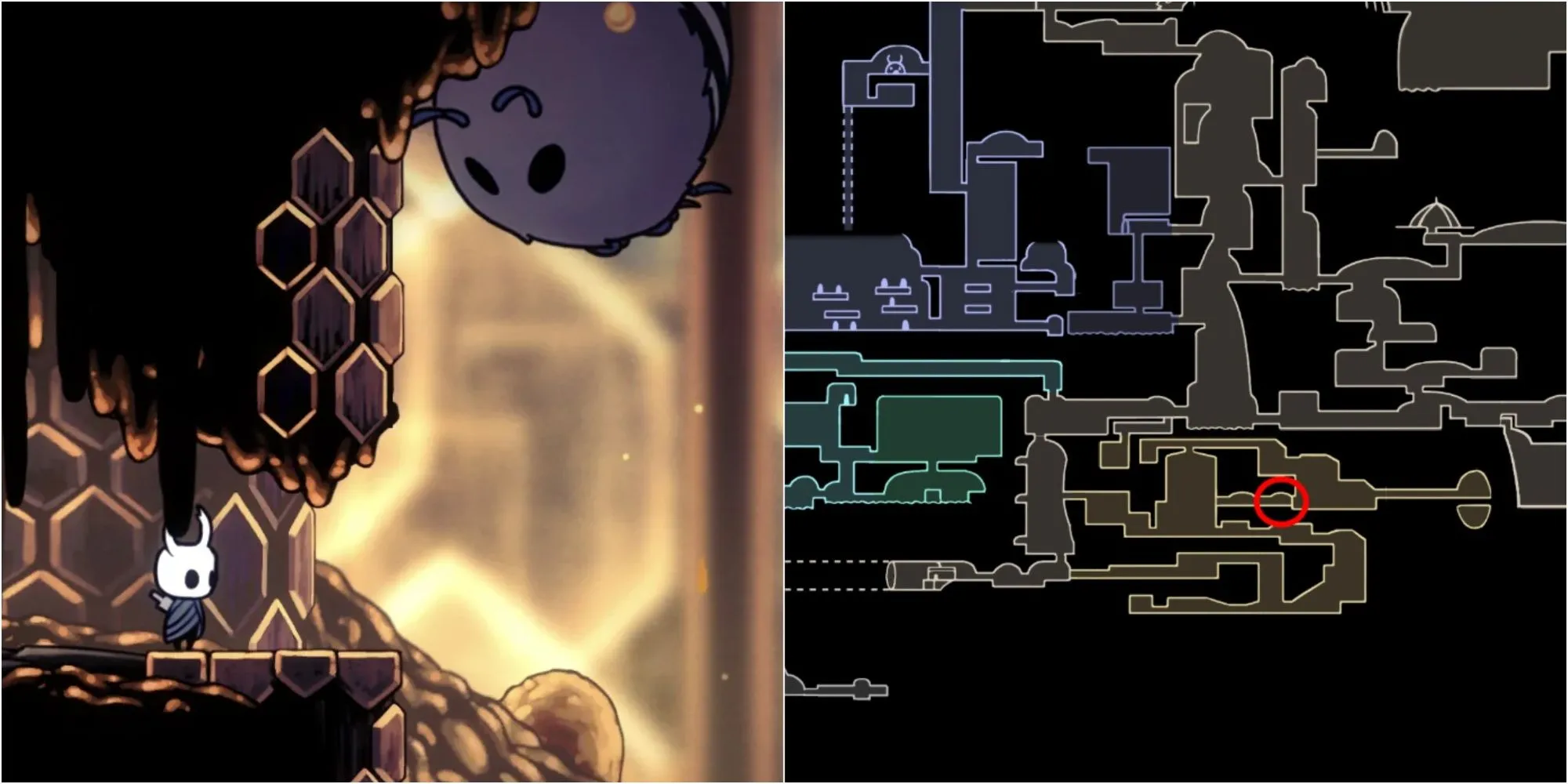 Bức tường ẩn trong The Hive, cần Hive Guardian phá vỡ để lộ Mảnh Mặt Nạ bên trong.