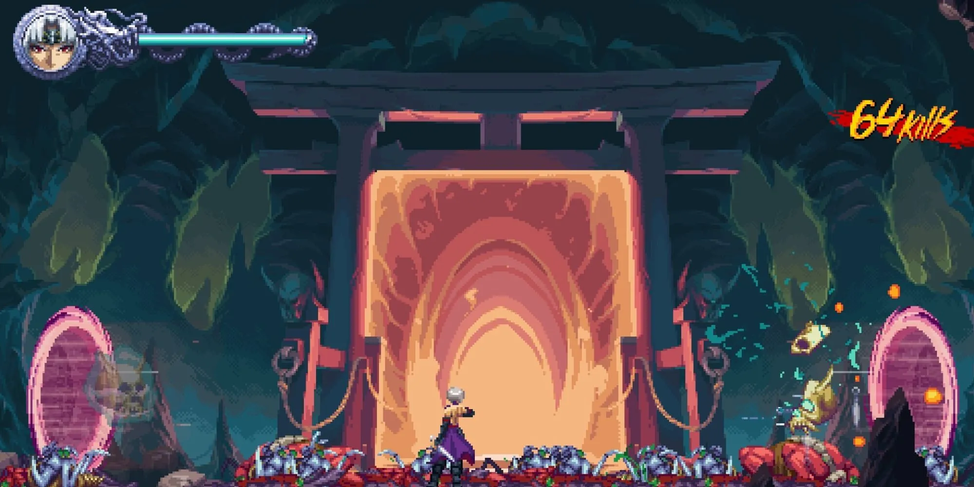 Cơ chế chiến đấu căng thẳng trong Ninja Gaiden Ragebound với kẻ thù mạnh mẽ