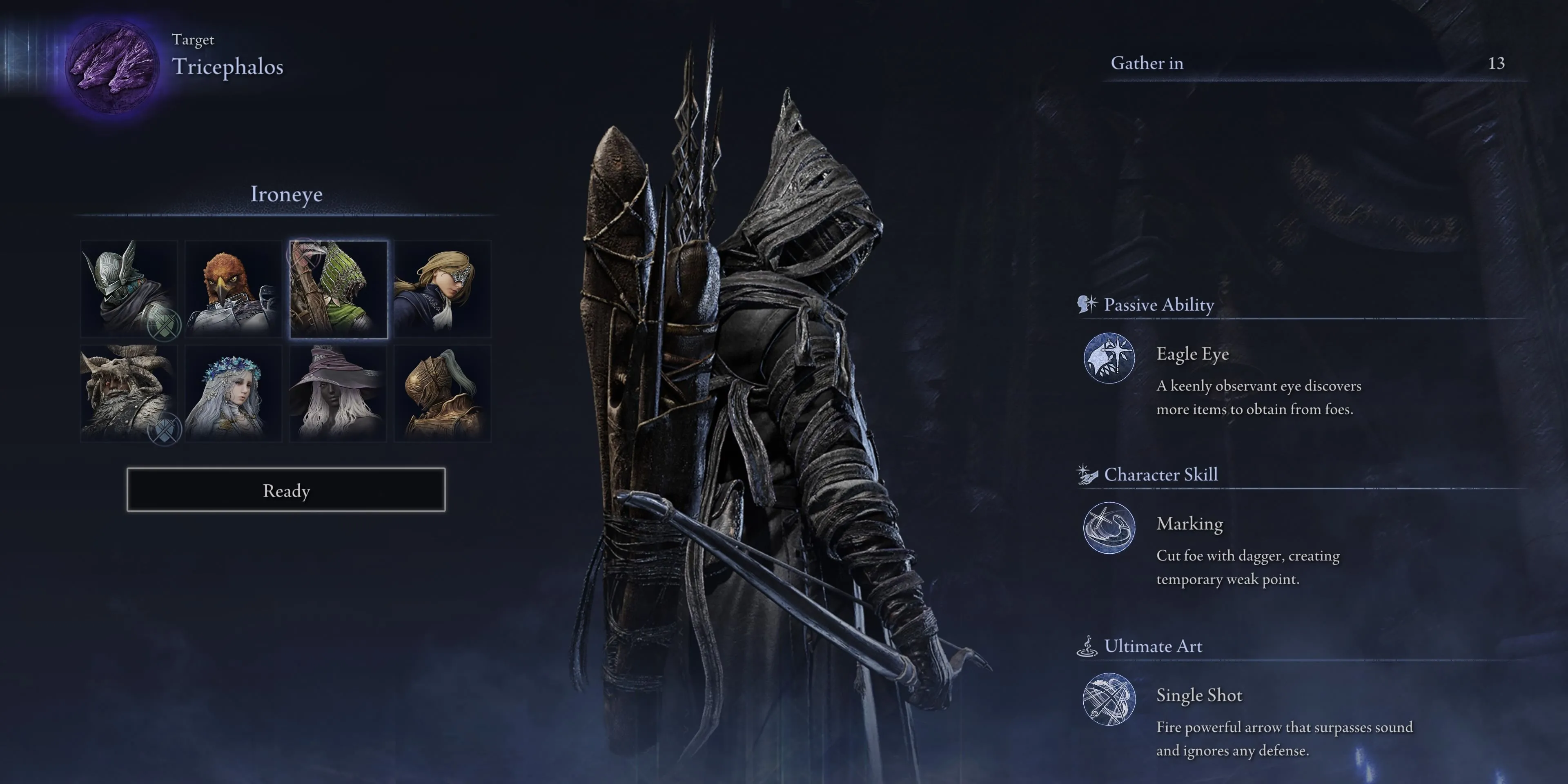 Đội hình Nightfarer được đề xuất để đối phó với Everdark Sovereign Tricephalos trong Elden Ring Nightreign.