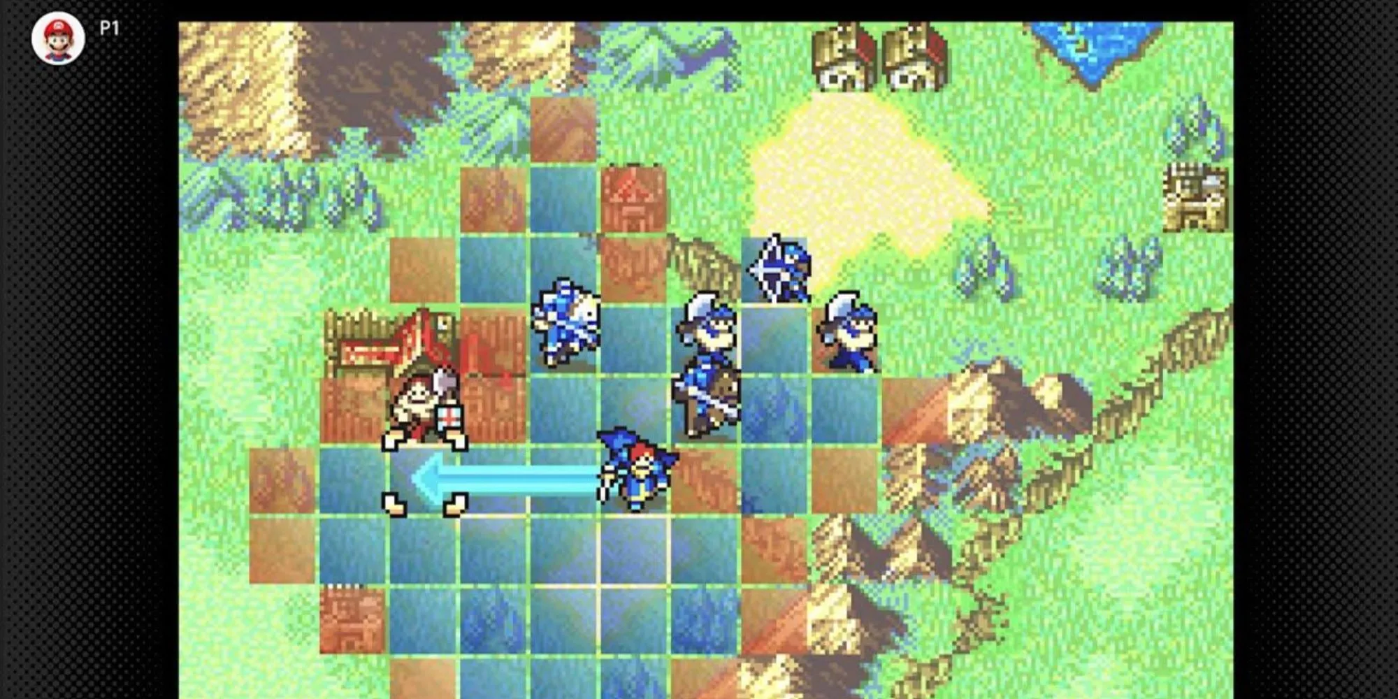 Fire Emblem The Blazing Blade di chuyển các đơn vị trên bản đồ