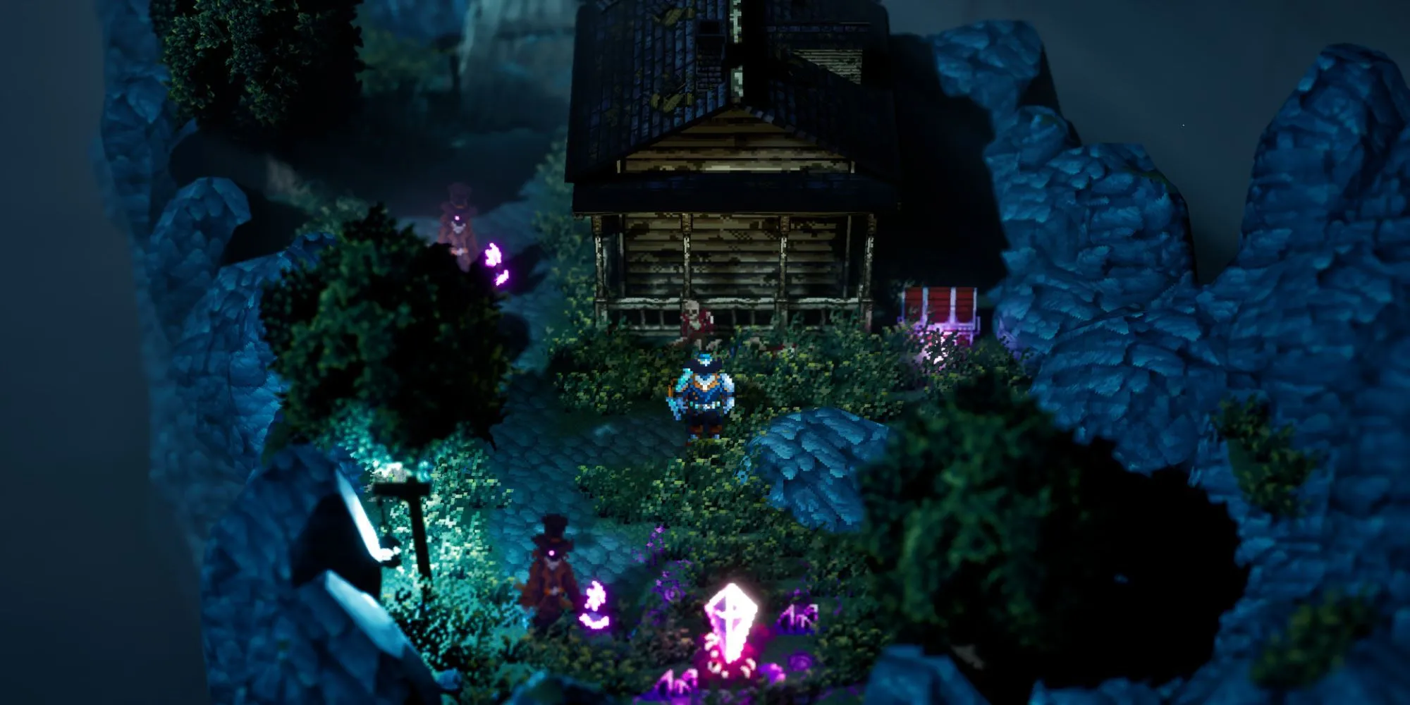 Giao diện gameplay của Absym với một nhân vật chiến đấu quái vật