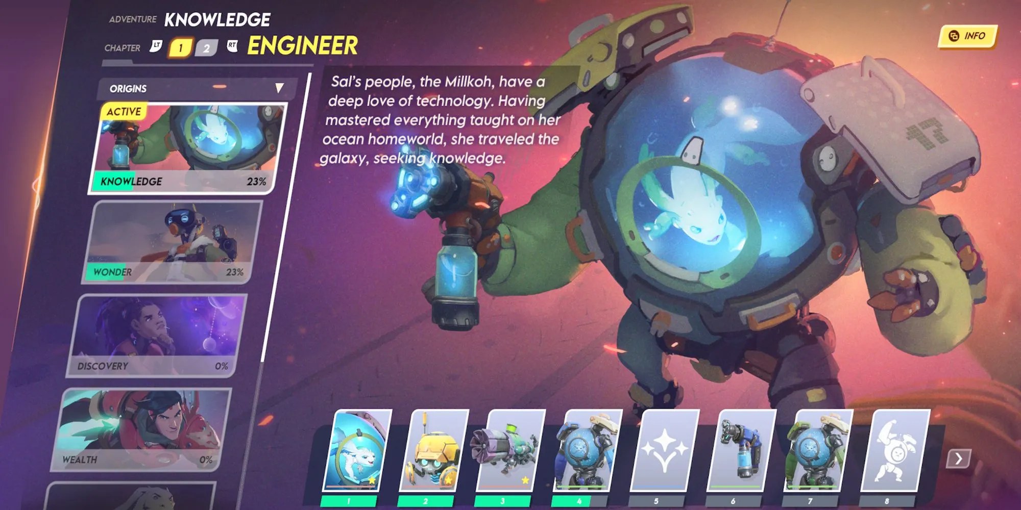 Hệ thống tiến độ và Battle Pass trong Wildgate với các vật phẩm có thể mở khóa