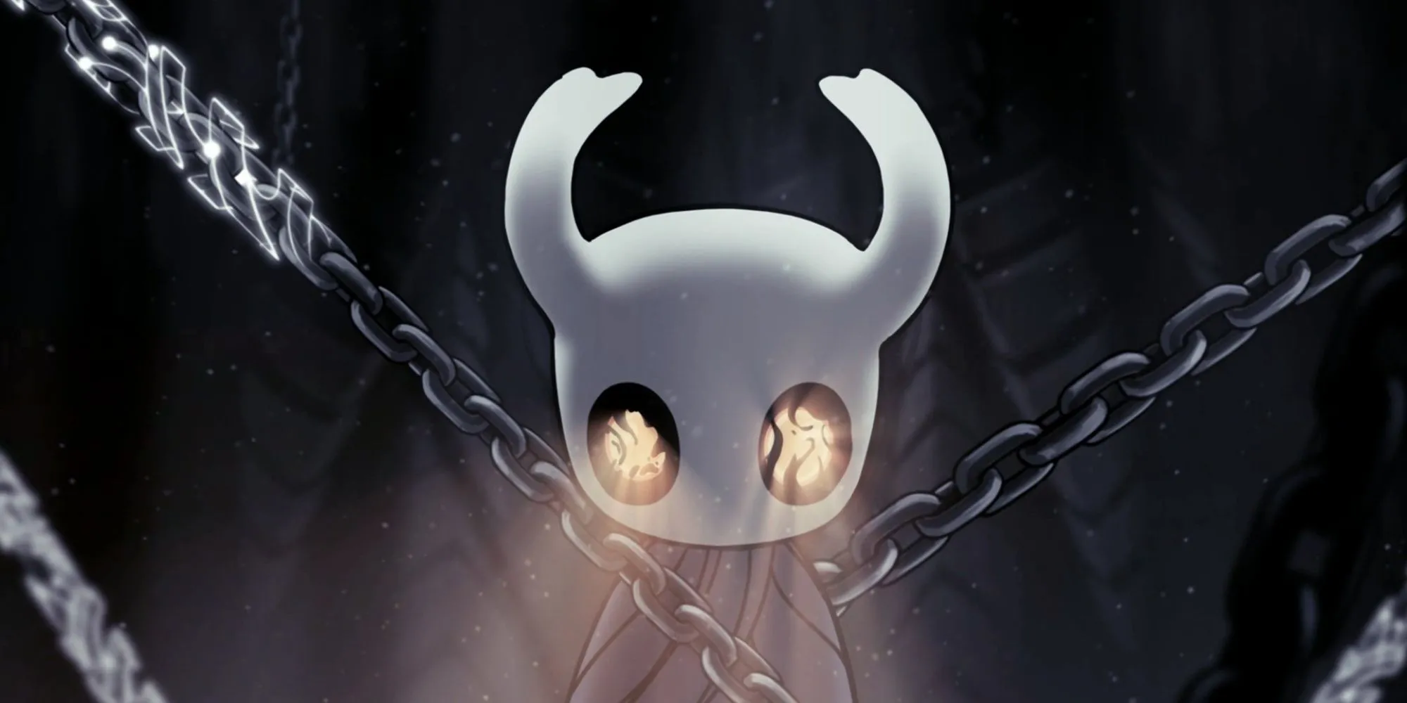 Hiệp Sĩ Bé Nhỏ đang hấp thụ Đại Dịch từ Hollow Knight, biểu tượng cho sự hy sinh và gánh vác trách nhiệm