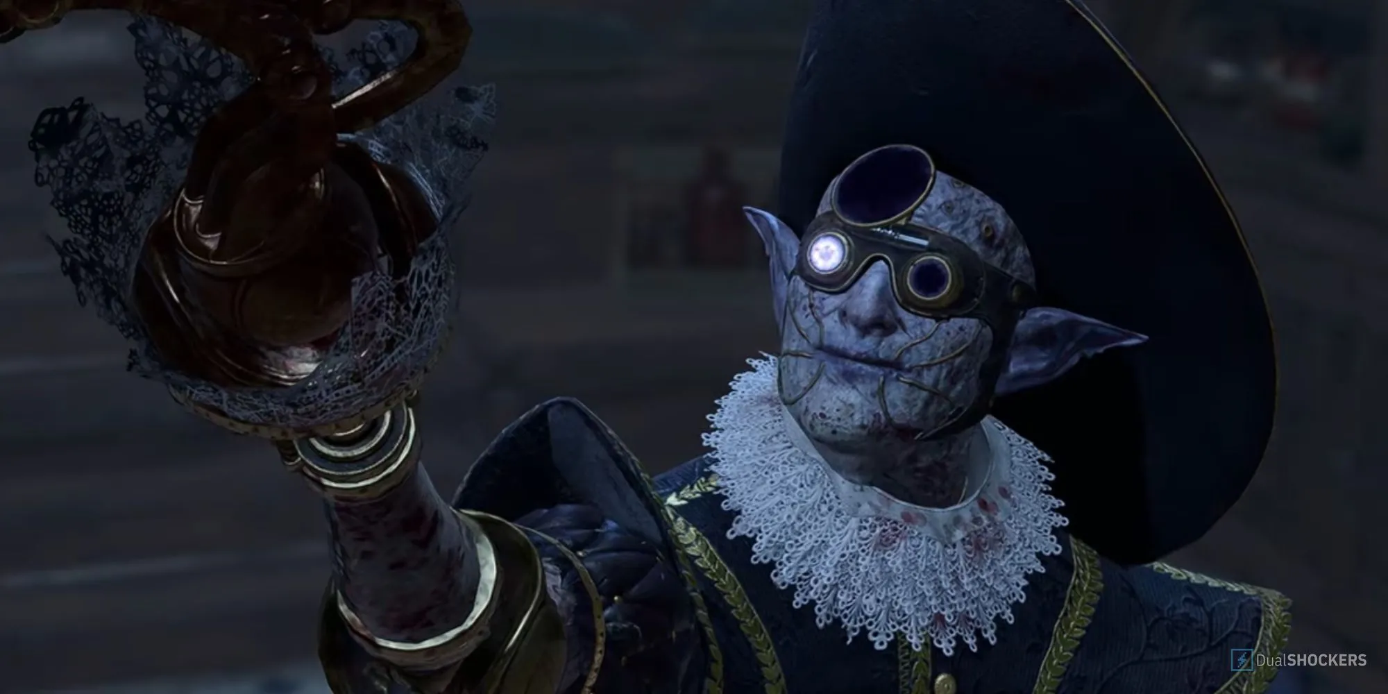 Malus Thorm, một trong những tay sai của Ketheric Thorm, trong Baldur's Gate 3, tượng trưng cho lời nguyền Bóng Đêm