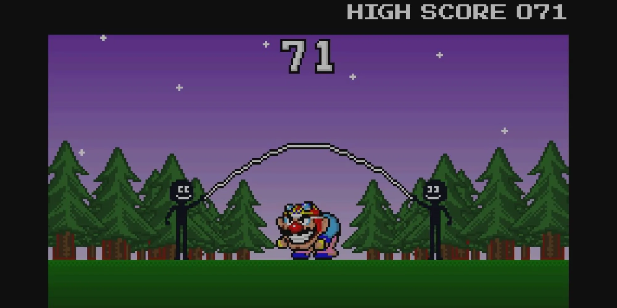 Minigame nhảy dây trong WarioWare Inc. Mega Microgames!
