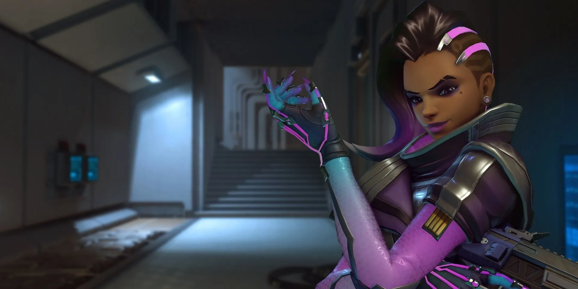 Nữ hacker Sombra với kỹ năng tàng hình trong Overwatch, nhân vật được hé lộ qua ARG