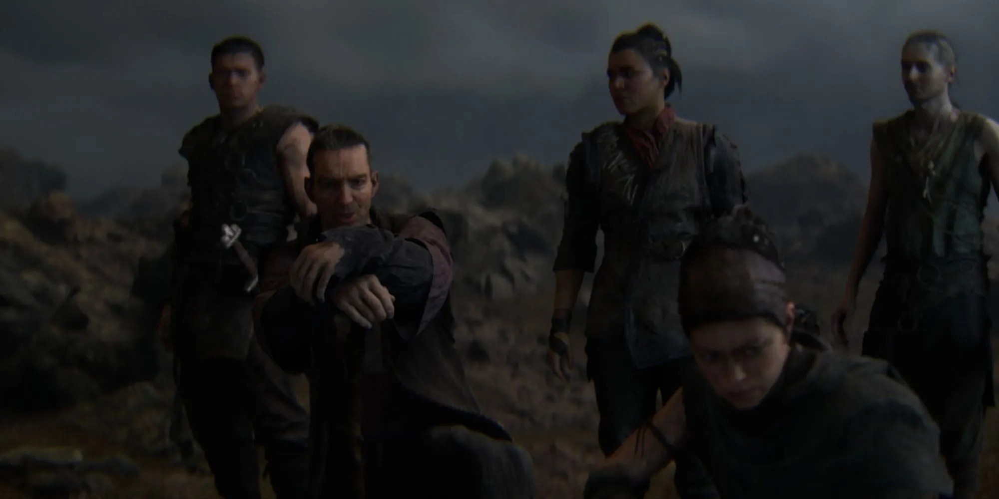 Senua cùng các nhân vật phụ trong Senua's Saga: Hellblade 2, minh họa chiều sâu về thiết kế nhân vật và cốt truyện