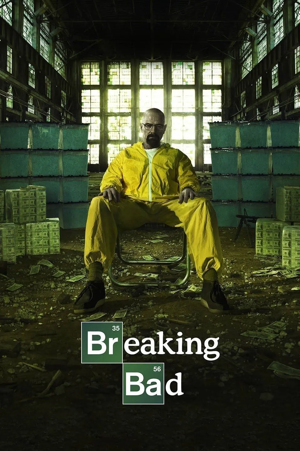 Áp phích Breaking Bad, cảnh tượng New Mexico và hai nhân vật chính Walter White và Jesse Pinkman