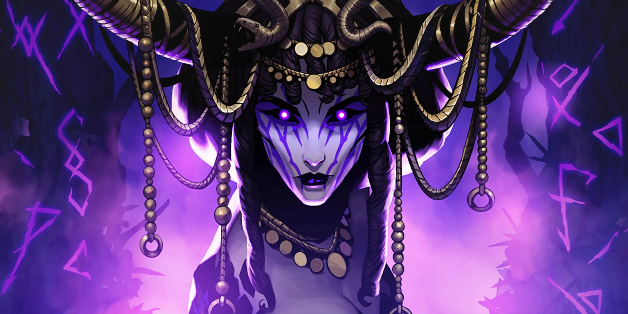 Artwork Megara the Serpent Queen trong V Rising, thể hiện mặt mỹ thuật gothic và yếu tố vampire