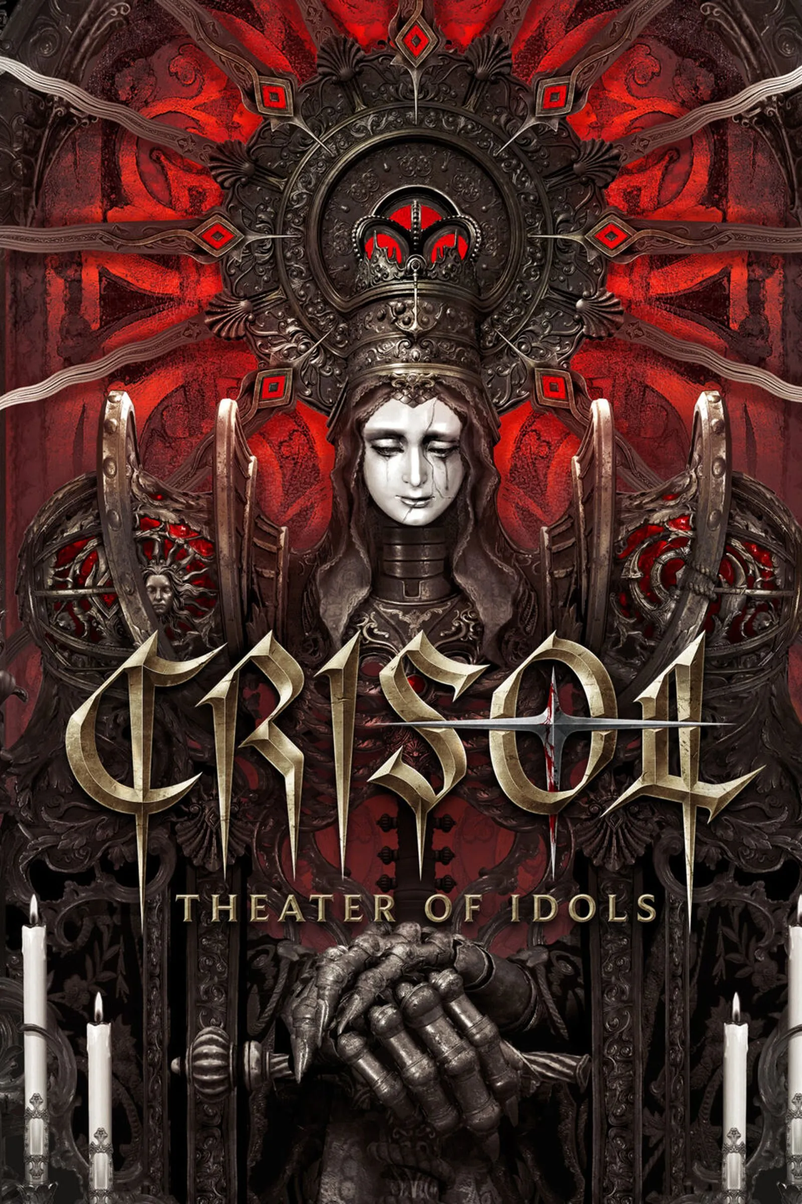 Bìa Crisol: Theater of Idols – logo và chủ đề sân khấu