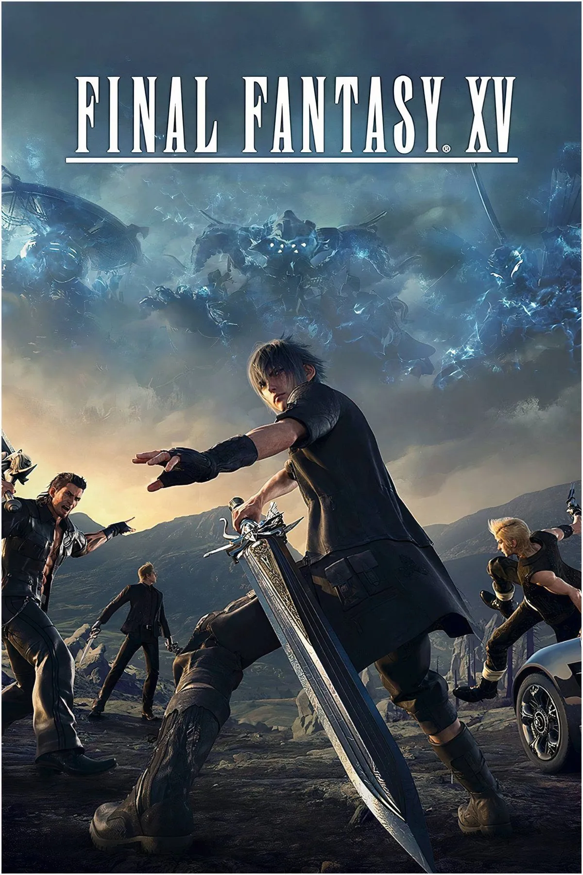 Bìa Final Fantasy XV với cảnh đường dài và không gian rộng lớn của Eos