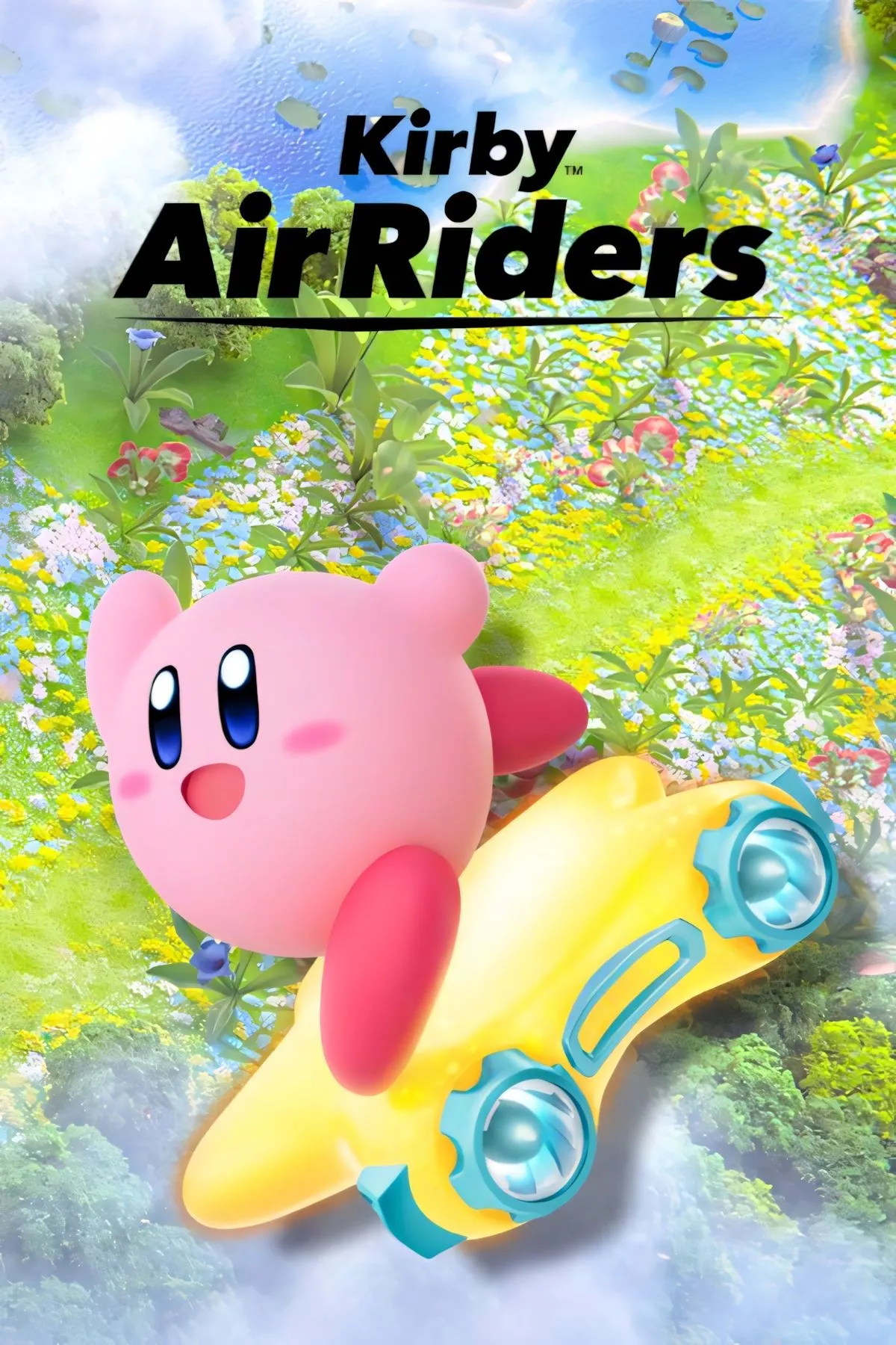 Bìa Kirby Air Riders cho Nintendo Switch 2, artwork quảng bá game đua của HAL Laboratory