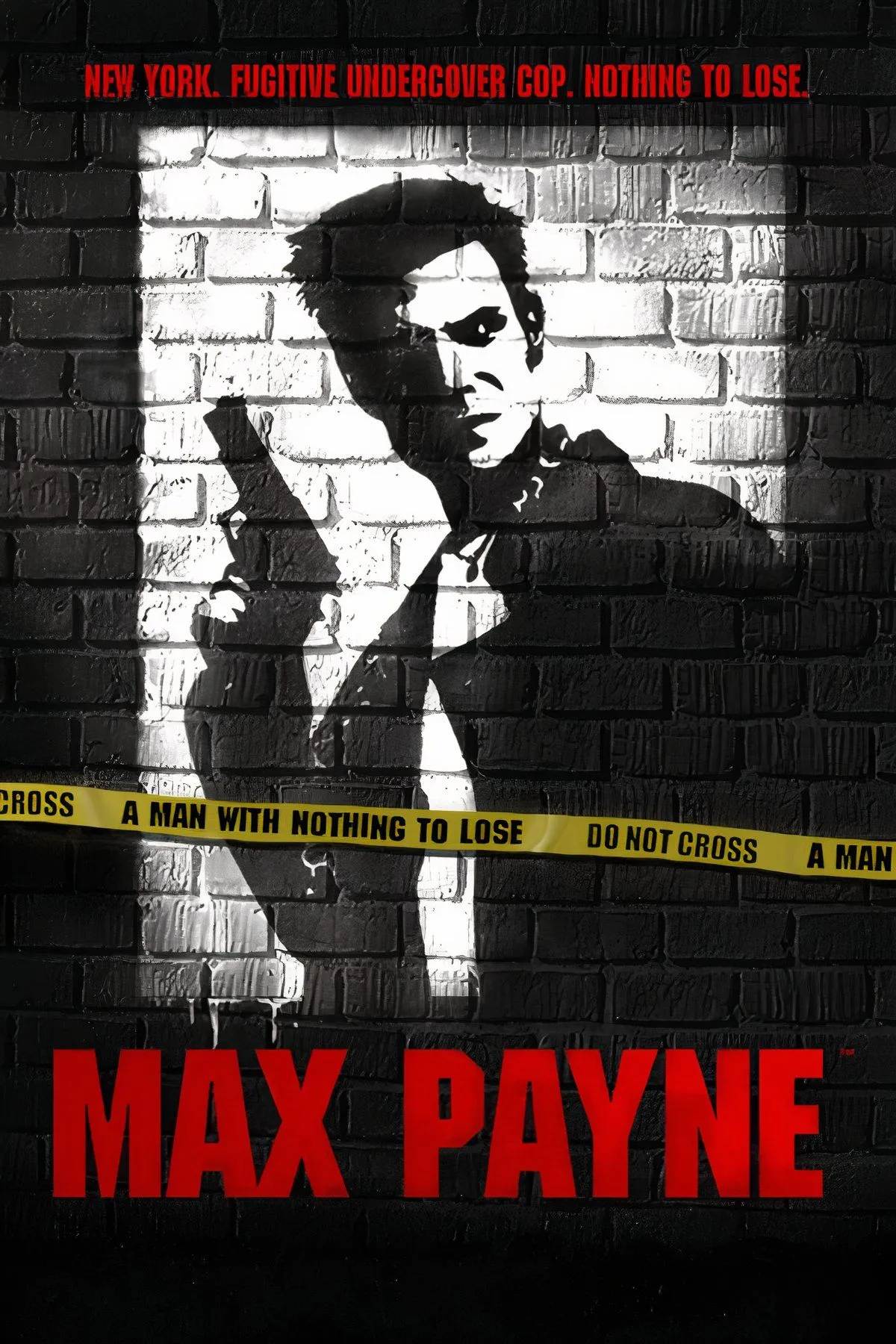 Bìa Max Payne với tông noir và hành động chậm bullet-time