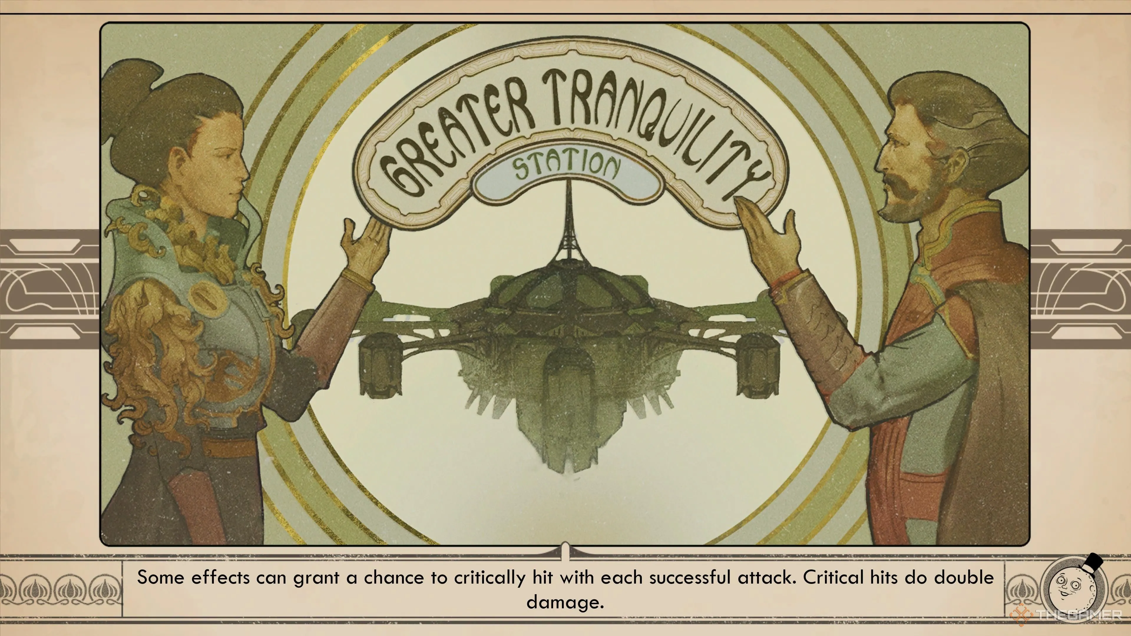 Bức artwork màn chờ thể hiện buổi hòa đàm ở The Outer Worlds 2