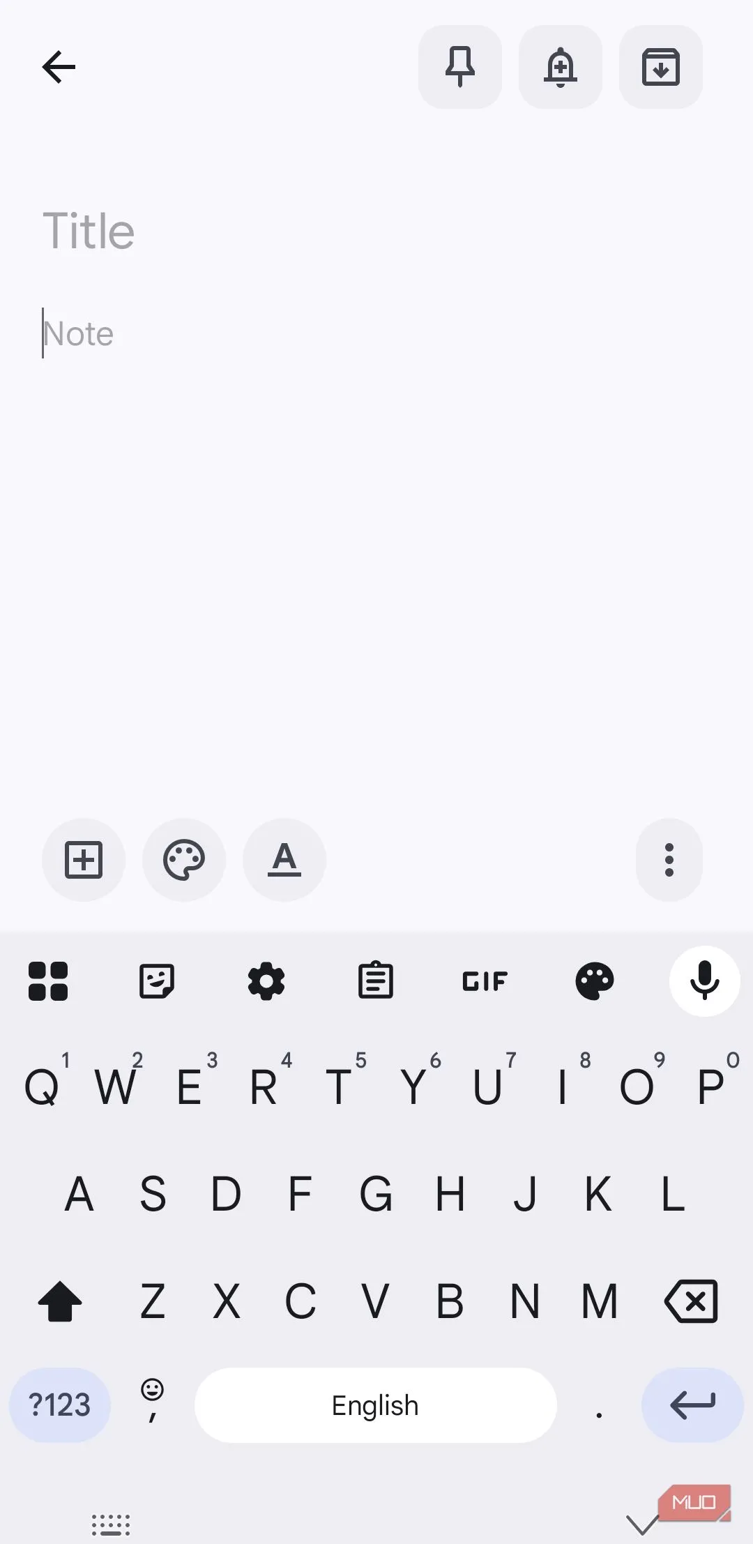 Gboard hiển thị tính năng clipboard và tùy chọn ghim văn bản để dùng lại