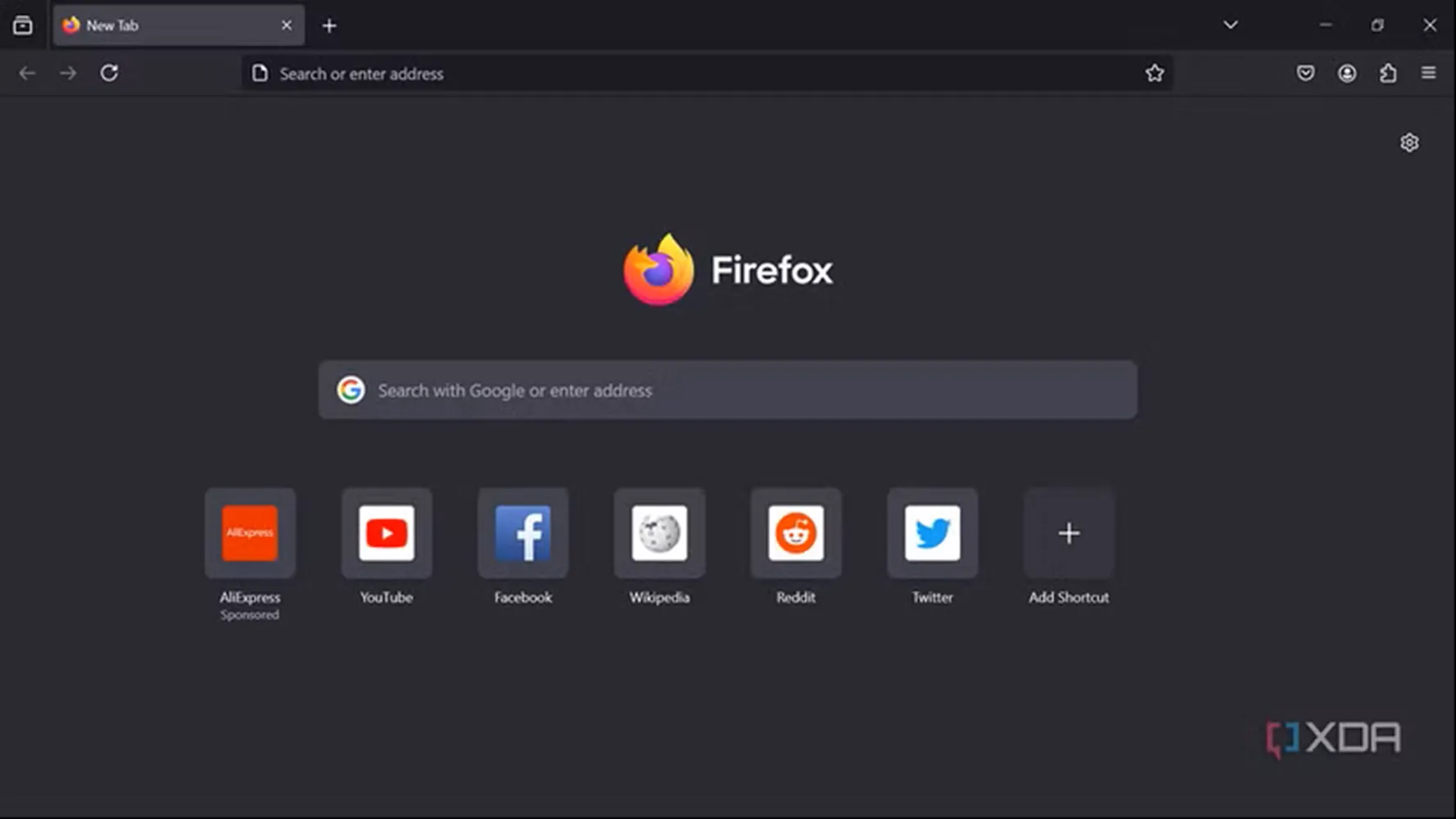 Giao diện Firefox Portable hiển thị thanh tab và thanh địa chỉ trên USB di động