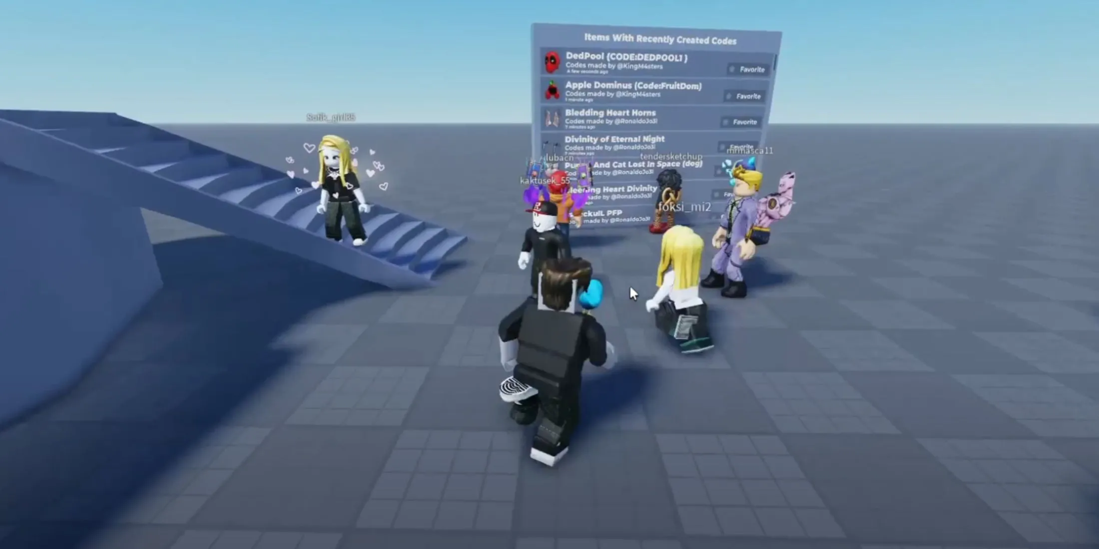 Hình minh họa nhân vật Flex UGC với nhiều UGC item khác nhau