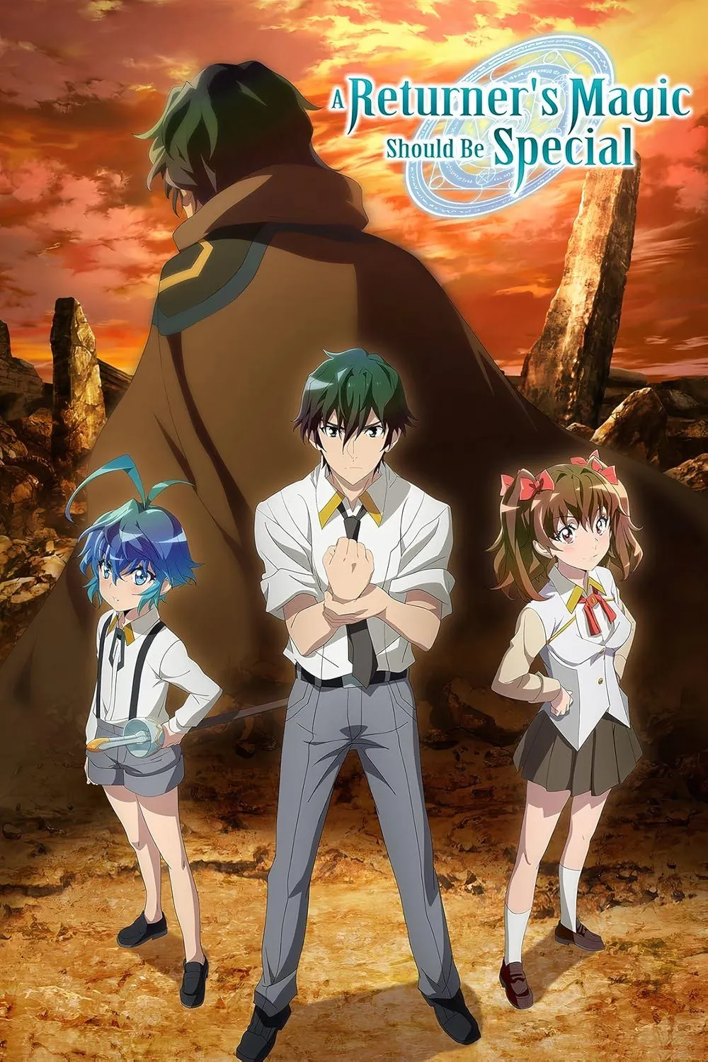 Hình quảng bá A Returner's Magic Should Be Special với bộ ba Desir, Pram, Romantica