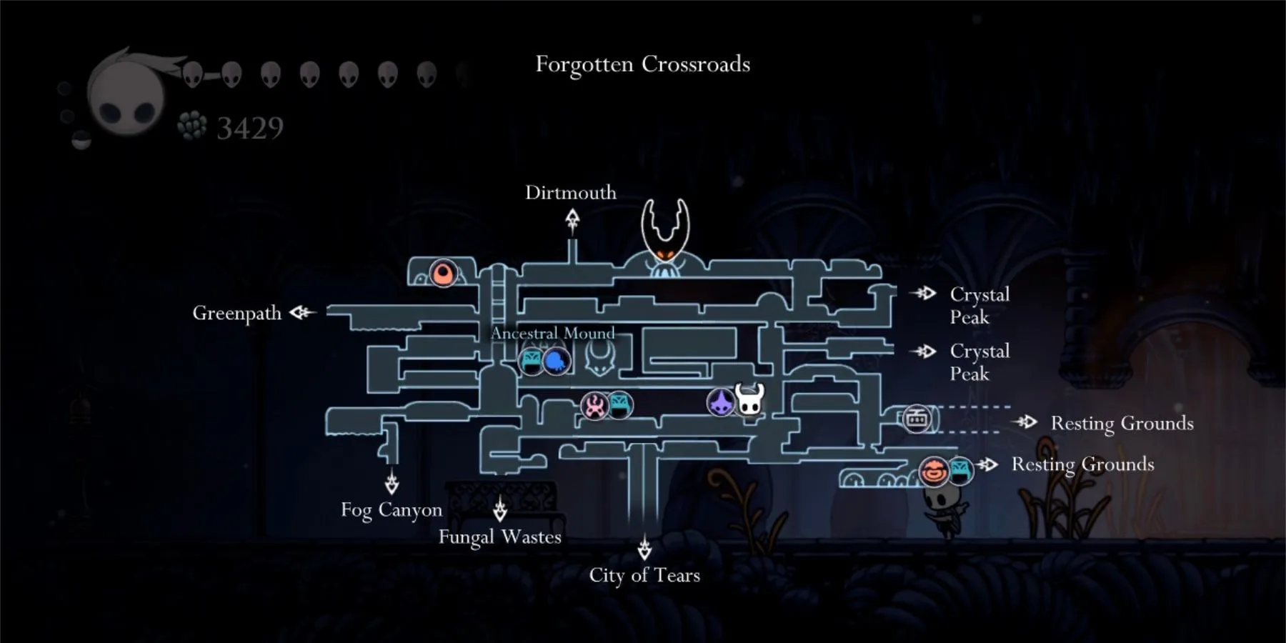 Hollow Knight Forgotten Crossroads Station