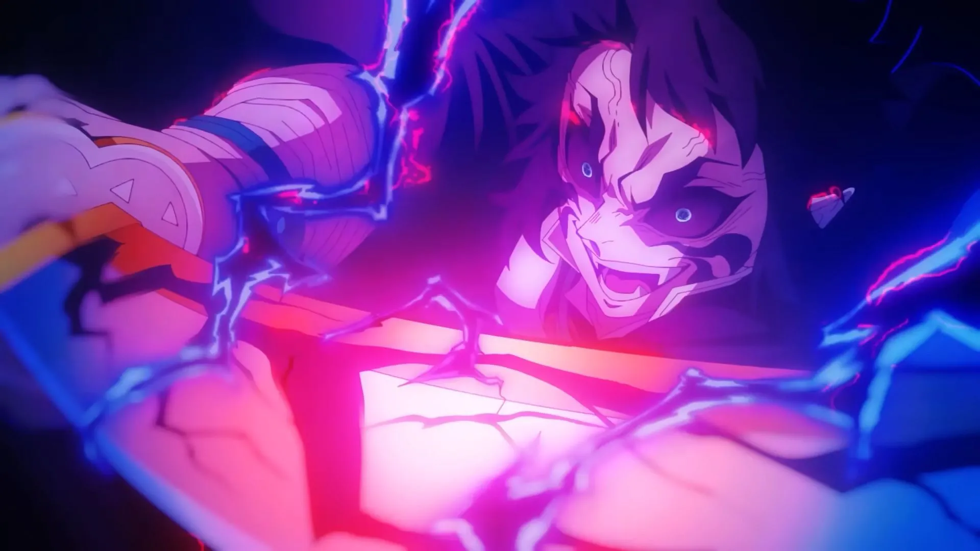 Kaigaku dùng Thunder Breathing trong khoảnh khắc quyết liệt, biểu tượng mẫu thuẫn giữa số phận và kỹ thuật