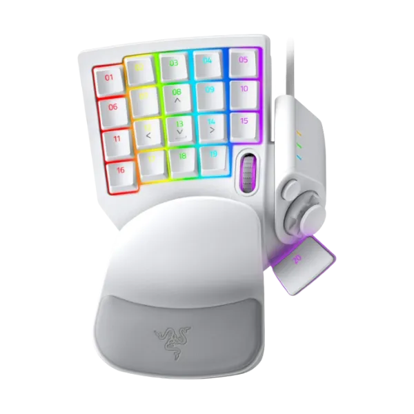 Keypad Razer Tartarus Pro hiển thị layout 32 phím, cần analog và đèn RGB