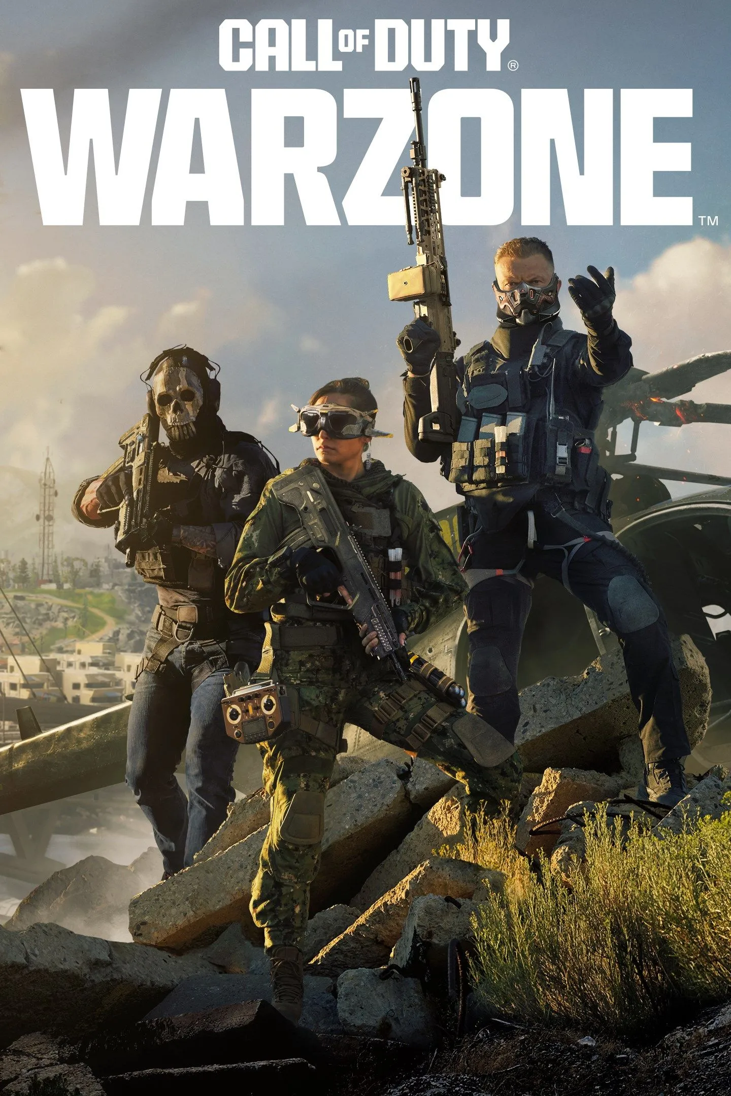 Logo Call of Duty: Warzone và biểu tượng Battle Royale