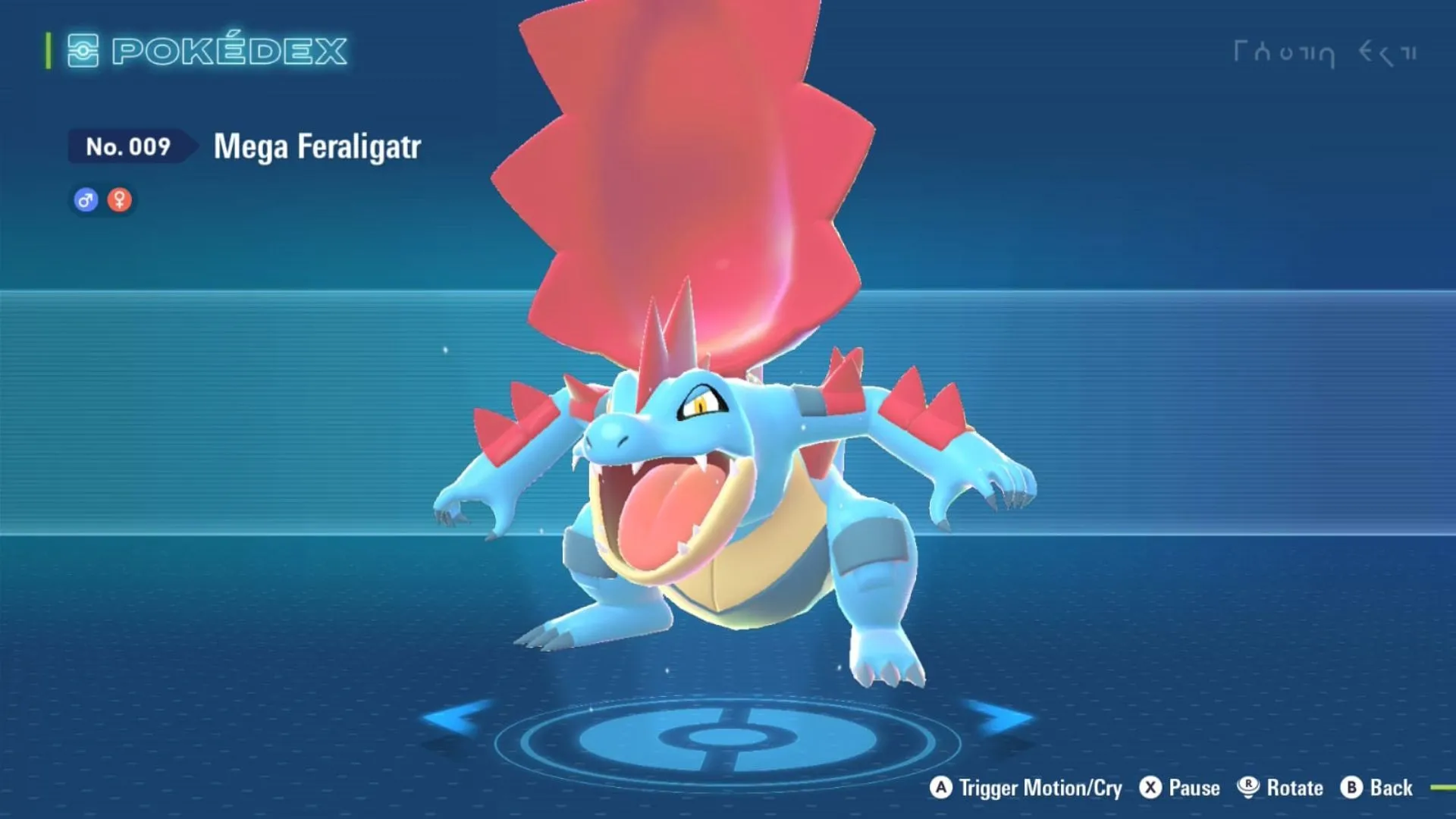 Mega Feraligatr với hàm răng mạnh mẽ trong Pokémon Legends Z-A