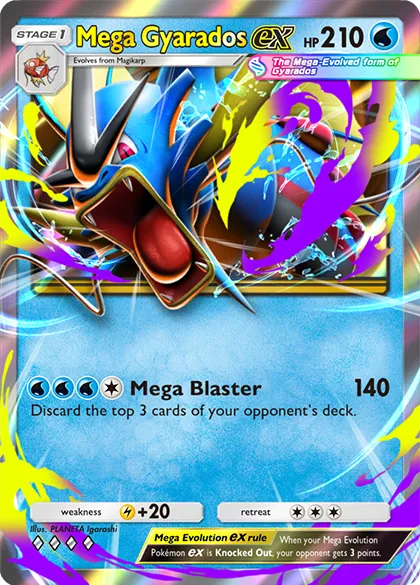 Mega Gyarados - thẻ Mega ex trong Mega Rising
