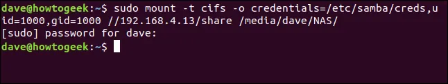Mounting a share in Linux — ví dụ cho chia sẻ backup hoặc mods giữa Raspberry Pi và server game