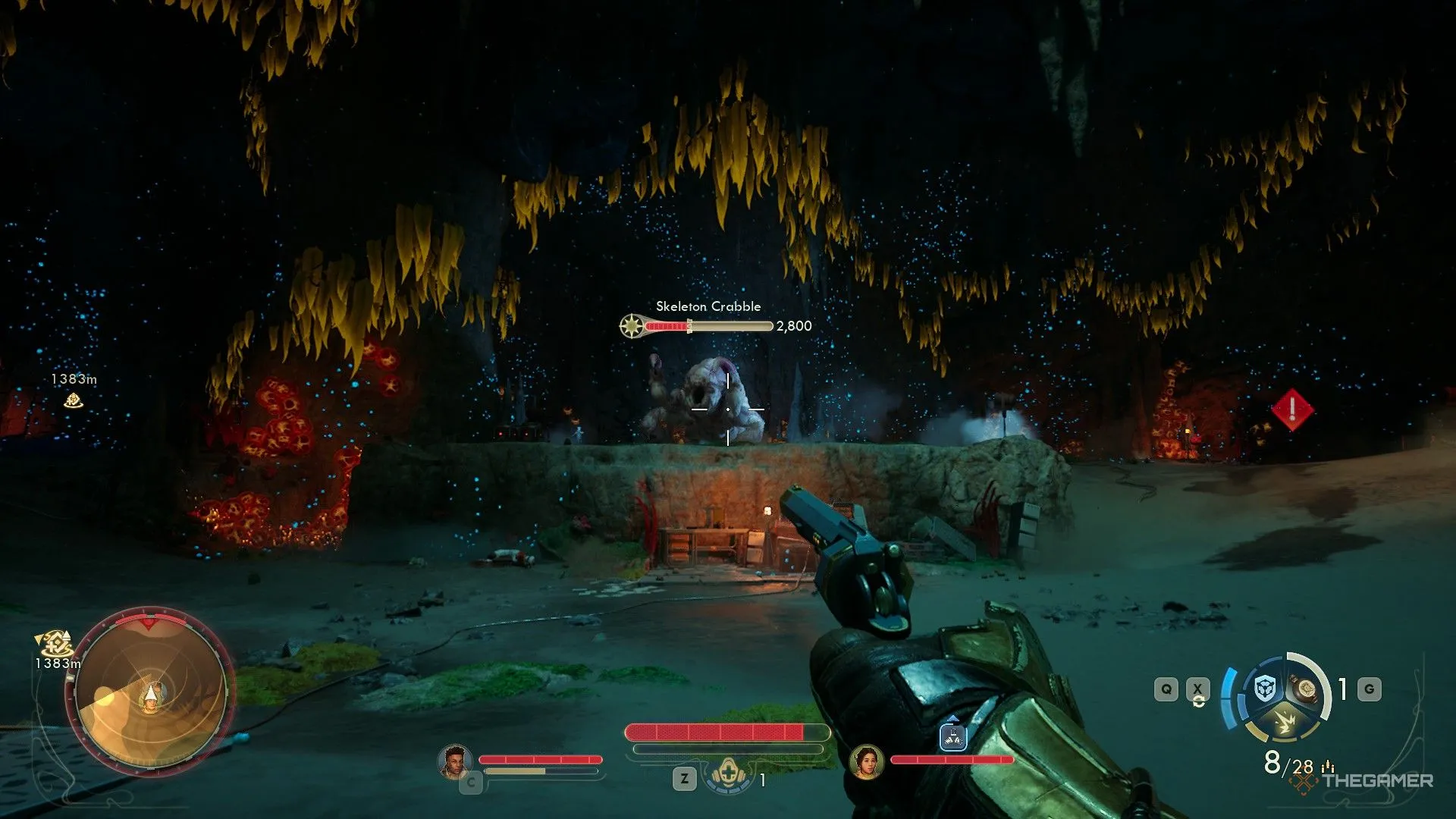 Ngắm bắn Skeleton Crabble trong The Outer Worlds 2