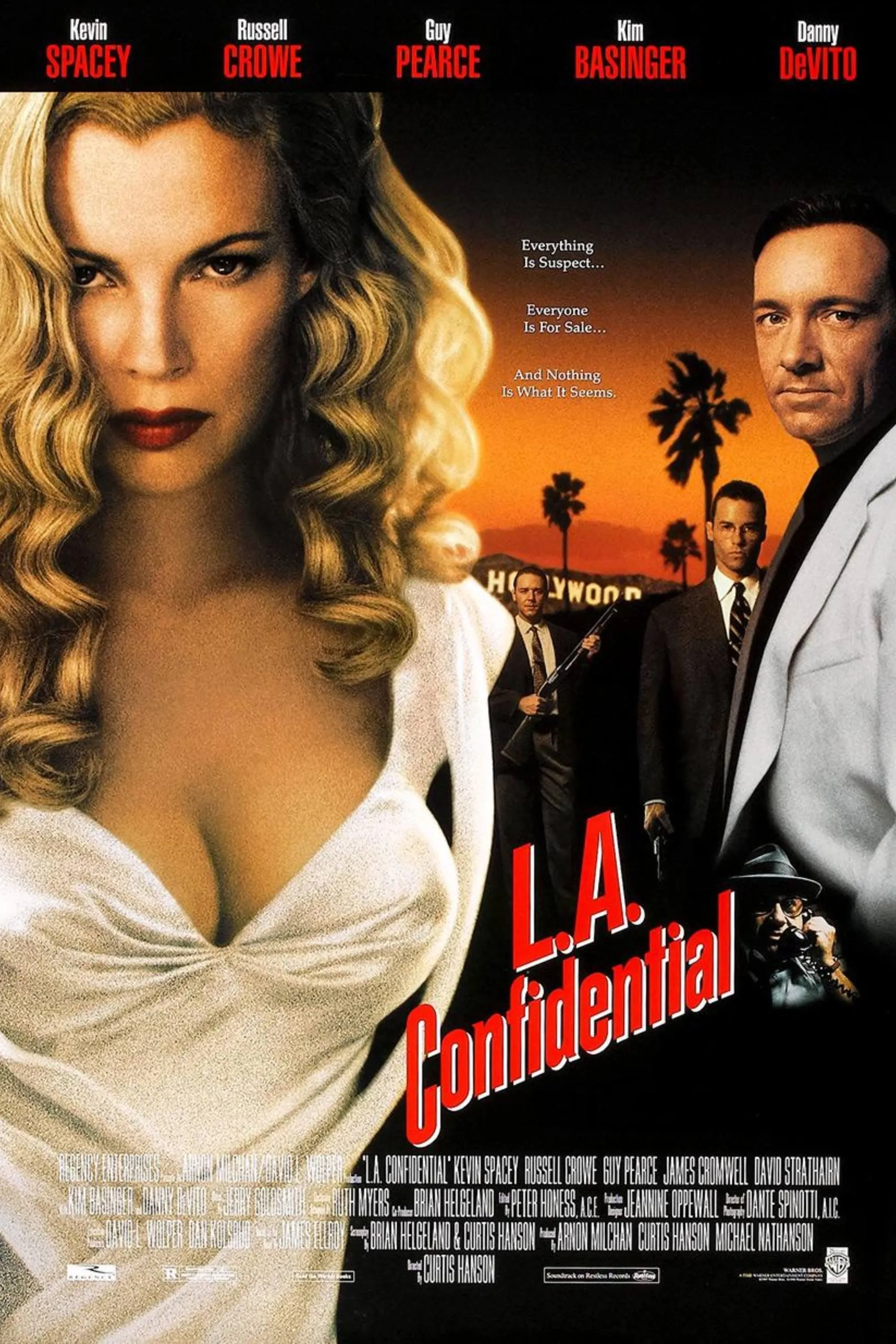 Poster L.A. Confidential gợi không khí neo-noir và tham nhũng — hình ảnh liên tưởng cho L.A. Noire