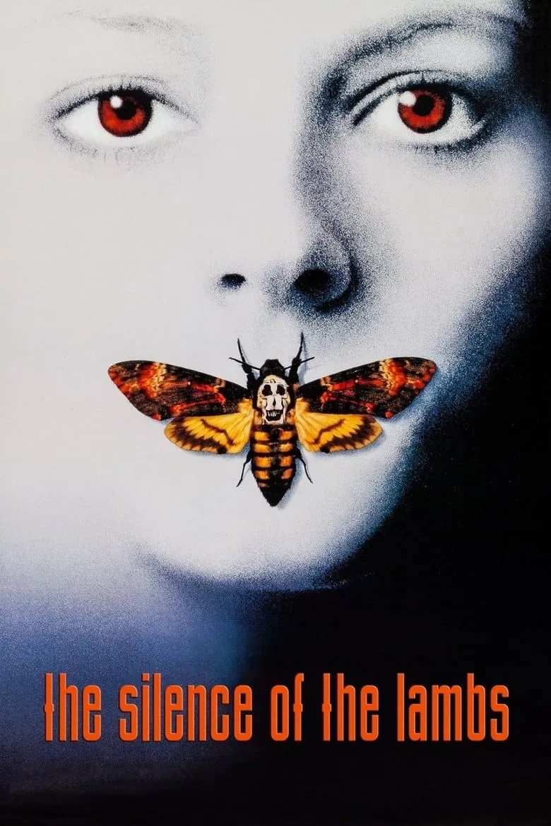 Poster The Silence of the Lambs với biểu tượng con ngài ám ảnh