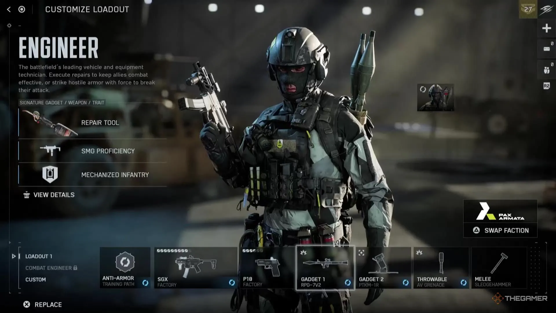 RPG-7V2 đặt trong bối cảnh tấn công xe tăng trong Battlefield 6, minh họa tính chất 'dumbfire' và sát thương lớn