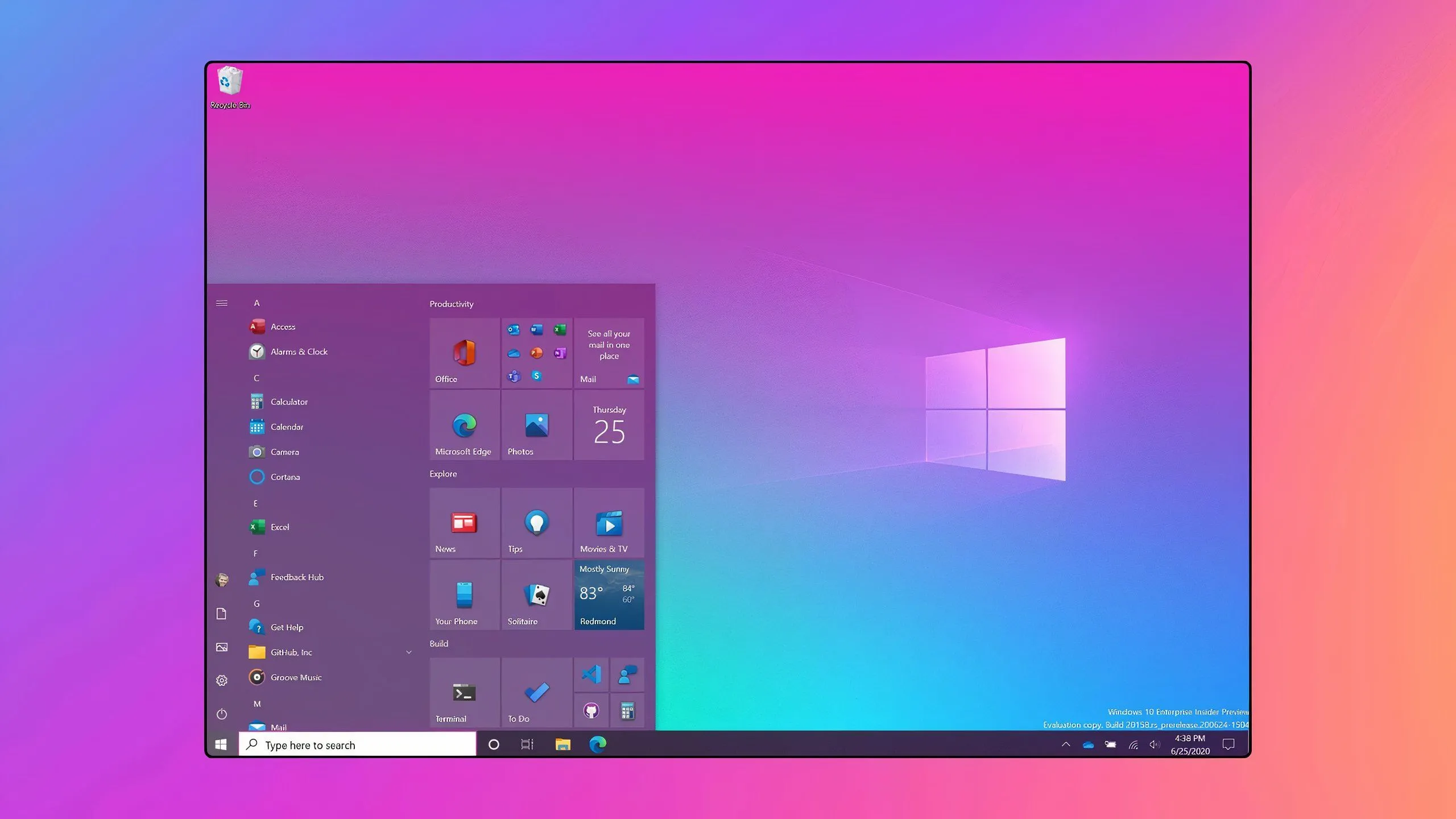 Start Menu của Windows 10 - sự quen thuộc mà nhiều game thủ trân trọng