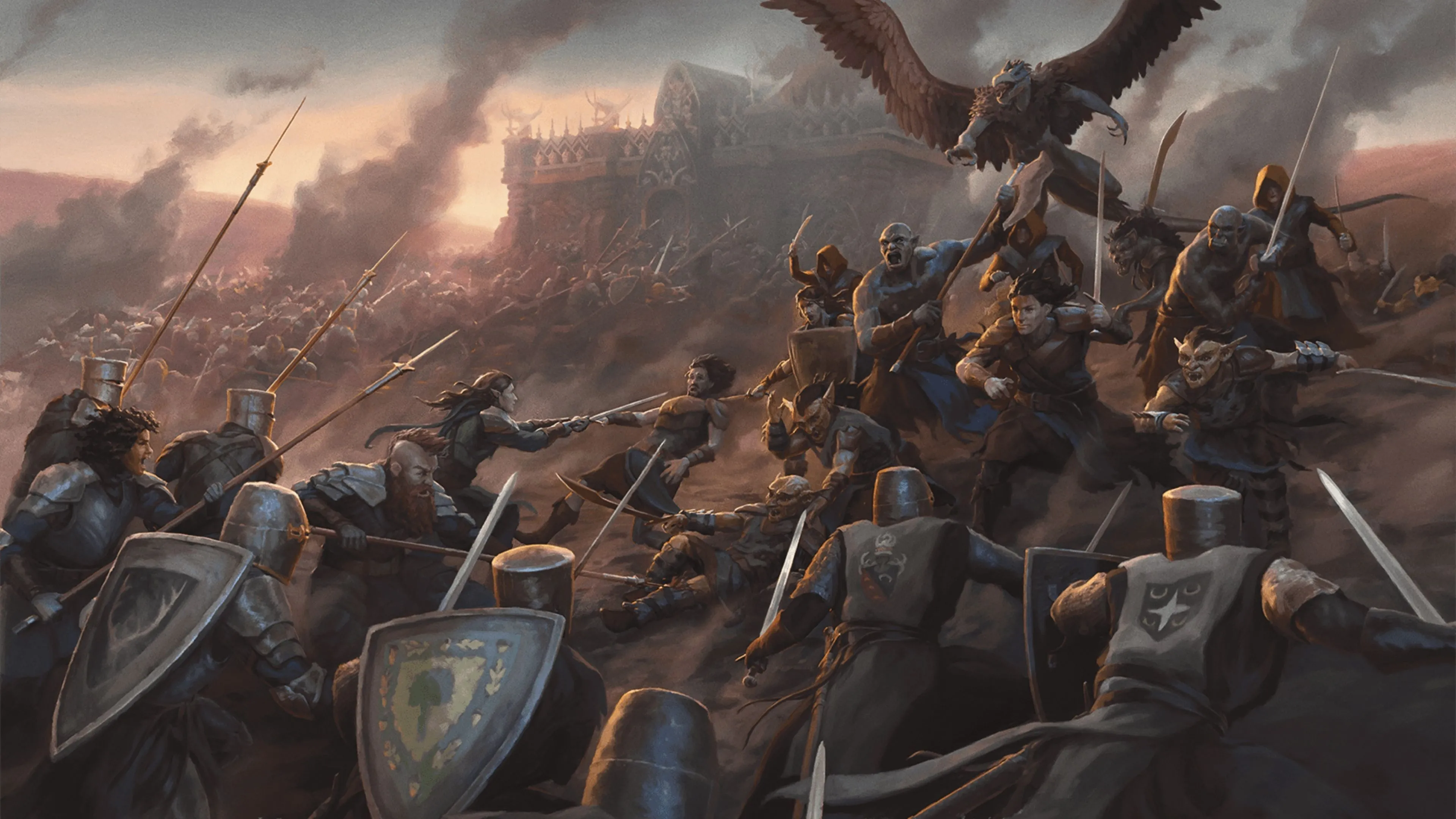 Trận chiến giữa hai đạo quân, Dungeons &amp; Dragons.