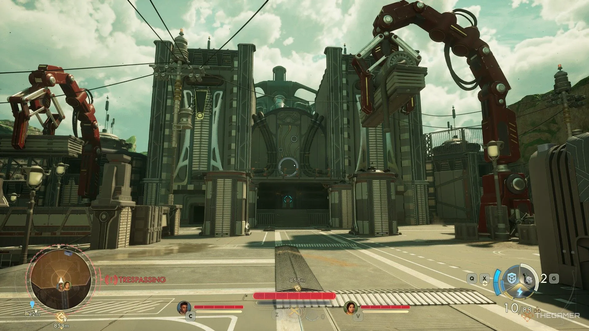 Vox Relay Station — tòa nhà lớn, phong cách khoa học viễn tưởng trong The Outer Worlds 2